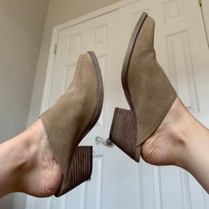 Chunky Nude Mules